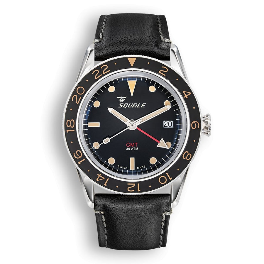 Squale Sub 39 Vintage GMT Black - The Independent Collective