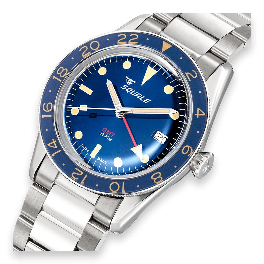 Squale Sub 39 Vintage GMT Blue - The Independent Collective