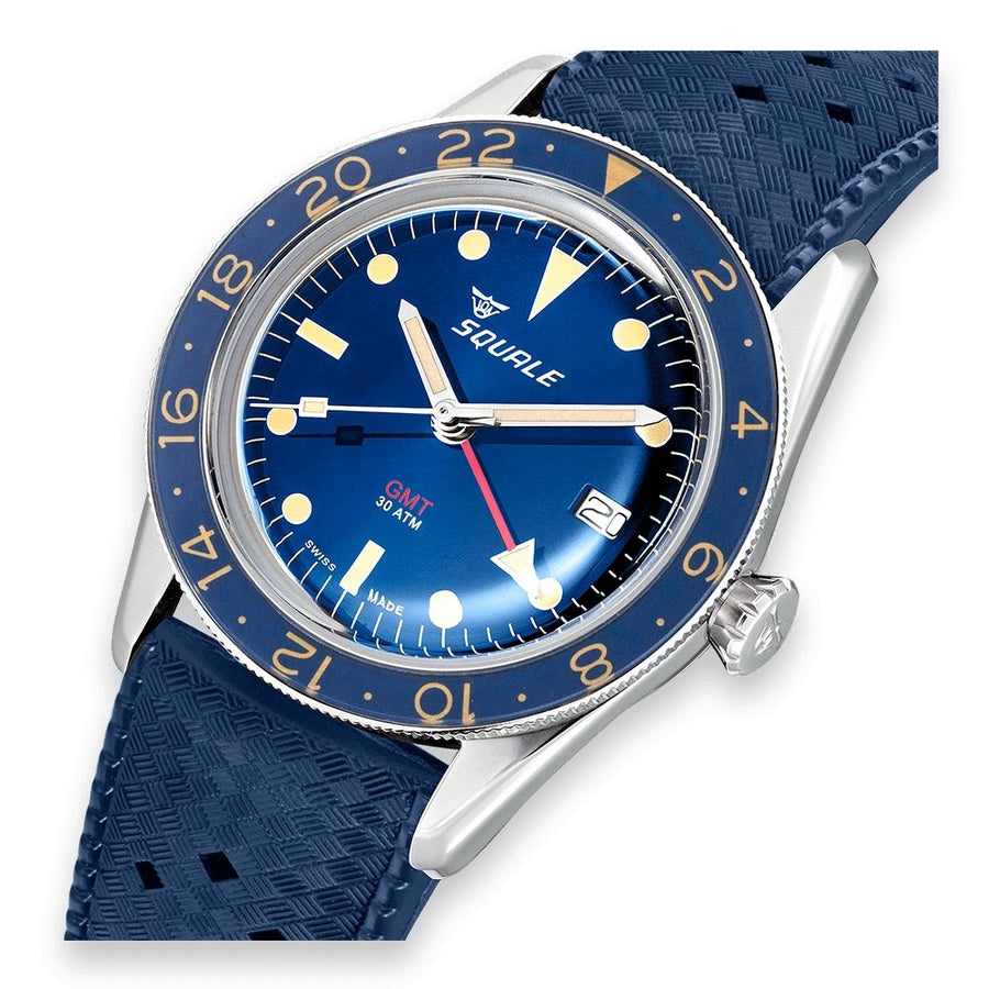 Squale Sub 39 Vintage GMT Blue - The Independent Collective