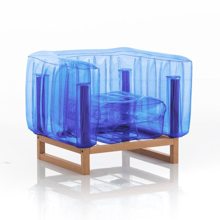 Yomi Armchair Blue Crystal - The Independent Collective
